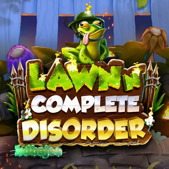 Lawn N’ Complete Disorder স্লট গেমের রঙিন এবং অদ্ভুত বাগানের দৃশ্য